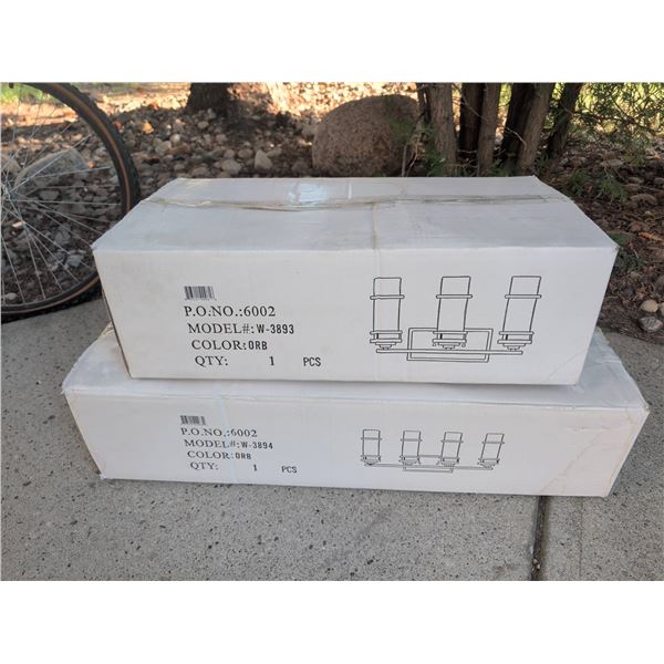 Ortech Lighting Fixtures, Model W-3893, 2 Units New in Packaging