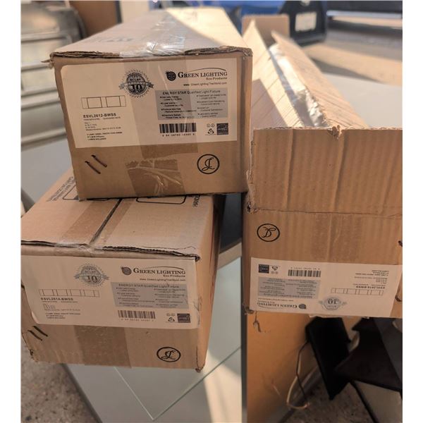 Four Sealed Cardboard Boxes Containing White Ceramic Items