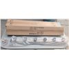 Image 1 : 3 Stainless Steel 6-Light Vanity Fixture, Model VR36SN, with Packaging