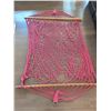 Image 1 : Pink Rope Hammock with Wooden Spreader Bars