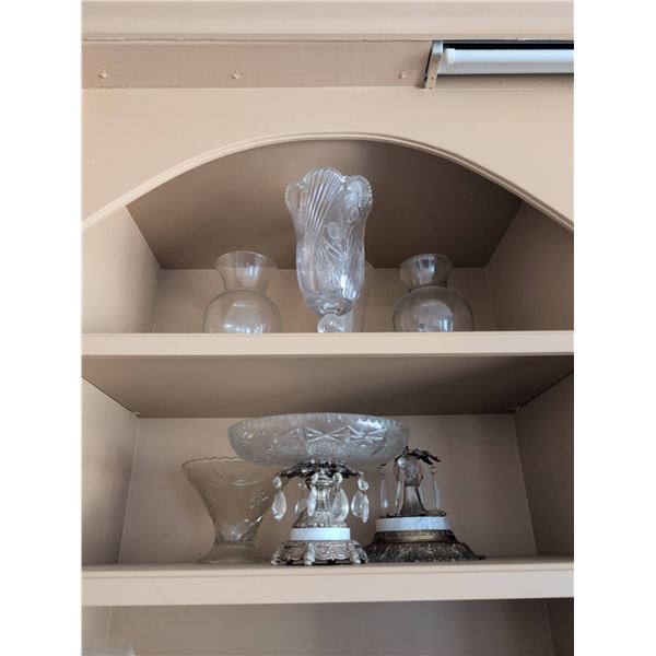 Cut Glass and Crystal Decorative Items with Metal Accents
