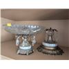 Image 3 : Cut Glass and Crystal Decorative Items with Metal Accents