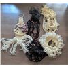 Image 1 : Macrame Pieces Including Planters and Hanging Lamp