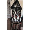 Image 3 : Macrame Pieces Including Planters and Hanging Lamp