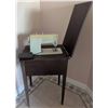 Image 1 : Singer Model 621B Sewing Machine with Integrated Wood Cabinet