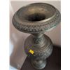 Image 3 : Etched Metal Vases with Engraved Floral Motifs