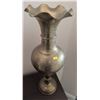 Image 4 : Etched Metal Vases with Engraved Floral Motifs