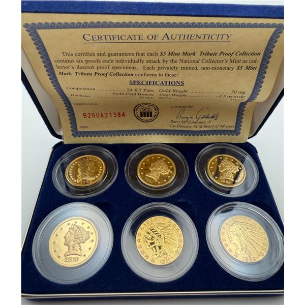 $5 Mint Mark Tribute Proof Collection