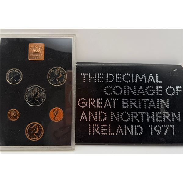 1971 Great Britian & Northern Ireland Proof Coin Set