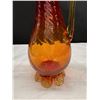 Image 2 : Vintage 1960's ATLAGLASS Blown Glass Amberina 9.5" Tall Pitcher