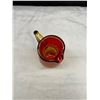 Image 4 : Vintage 1960's ATLAGLASS Blown Glass Amberina 9.5" Tall Pitcher