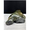 Image 4 : A Signed Canada Inuit Soap Stone  Man with Certification Sticker