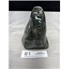Image 1 : A signe Canada Inuit NWT Soap Stone Carving Whale Head
