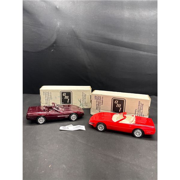 2 1992 Corvette Convertible Special Edition Car Lot Promos in Box