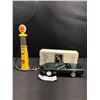 Image 1 : 1994 Corvette Convertible Promo Car in Box Plus Small Shell Gas Pump