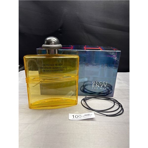 A Gucci Envy fo Men Fragrance Bottle with Box Empty