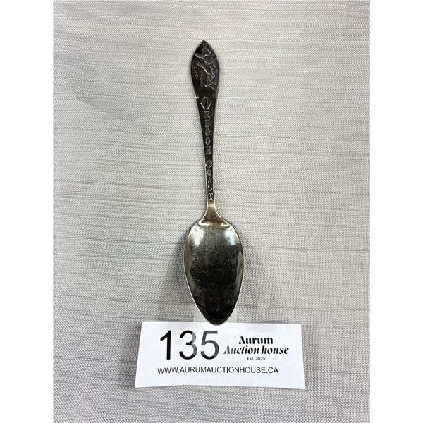 Sterling Oregon Coast Spoon 19.4 Grams - 5 5/8" Long - Marked & Tested