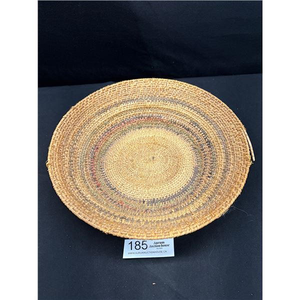 12" Diameter Woven Basket Bowl