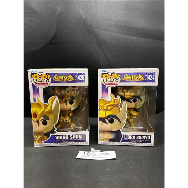 2 Funko Pops In Box Libra Shiryu and Virgo Shun