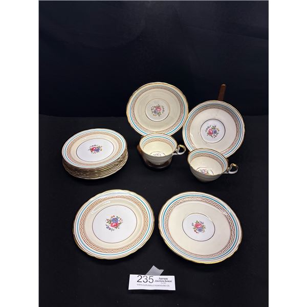 Lot of 8 Vintage Bone China Teacups and Saucers No Chips or Cracks 3 Anysley, 2 Paragon, 2 Royal Alb