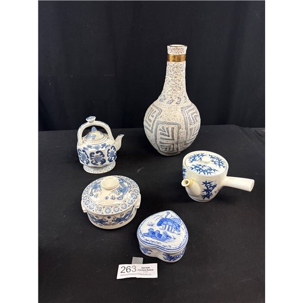 Nice Collectible Asian Lot Vase, Teapot, etc.