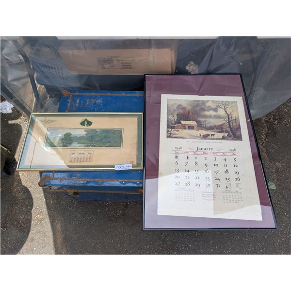 Large Lot of Old Advertising Calendars 1920s, 40's and 50's