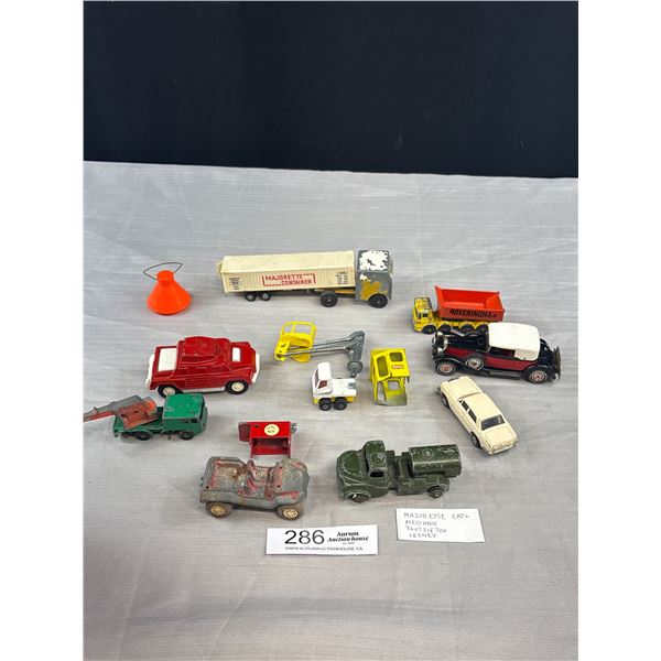 Lot of Vintage Toys Cars Majorette, Ertl, Tootsie Toy etc
