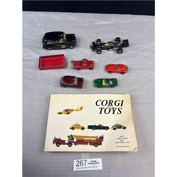 Nice Lot of Vintage Corgi Cars and 1984 Corgi Toys Catalogue Book