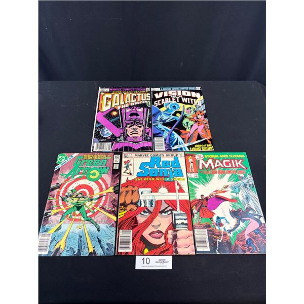 Lot of 5 Vintage Volume 1 Comics Red Sonya, Green Arrow, Etc