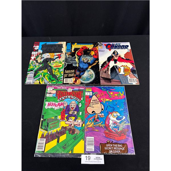 Lot of 5 Vintage Volume 1 Comics RalphSnart Adventures, Silver Sable, etc