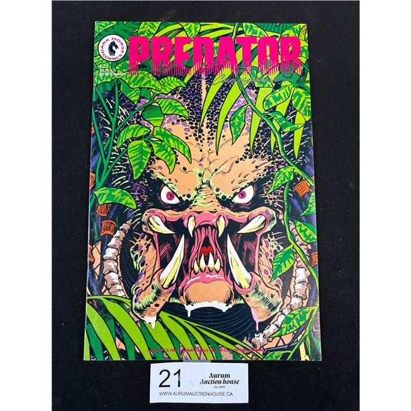 1989 Dark Horse Predator #2 Comic Autographed by Arnold  Schwarzenegger