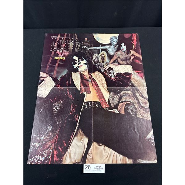 1975 Circus Magazine Kiss Centerfold Poster