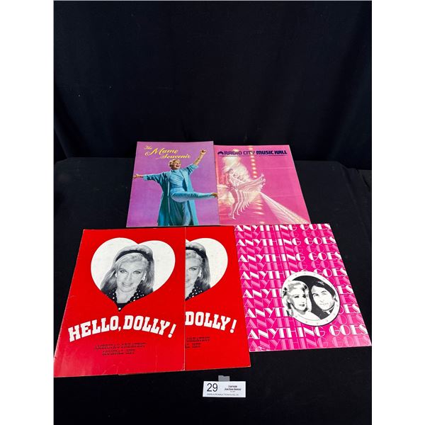 Lot of 5 Vintage Ginger Rogers Prograns