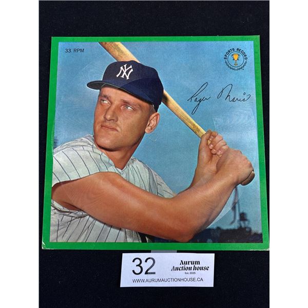 1962 Roger Maris Auravision Sports Champions Record Unpunched