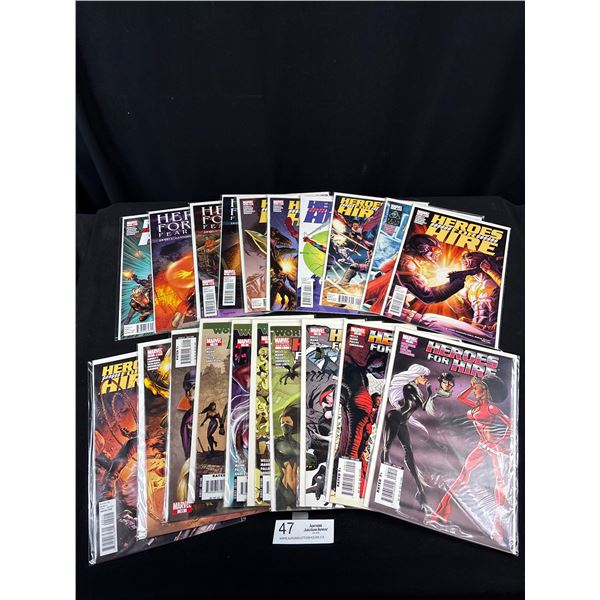Lot of 20 Heros For Hire Comics on Board in Bag