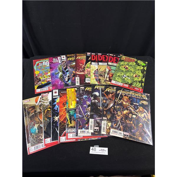 Lot of 20 Comics on Board in Bag (Asgardians of the Galaxy, Dexter, etc)