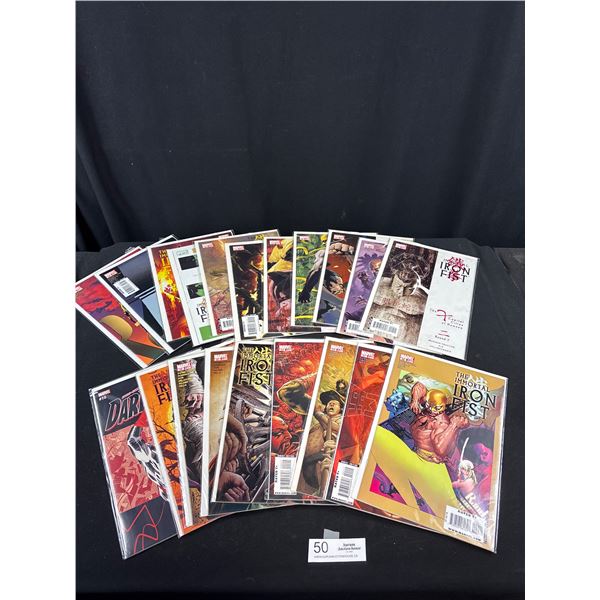 Lot of 20 Comics on Board in Bag (The Immortal Iron Fist, Daredevil)