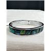 Image 4 : Hinged Bangle w/ Abalone Stones