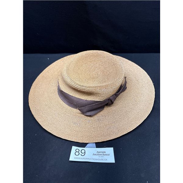 Young Ladies Edwardian Straw Hat in Fabulous Condition Circa 1910