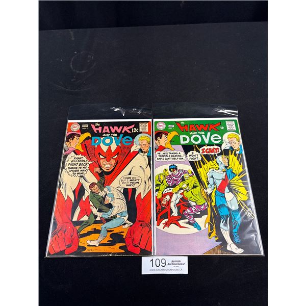 1968 The Hawk and The Dove #1 and #2 Comics