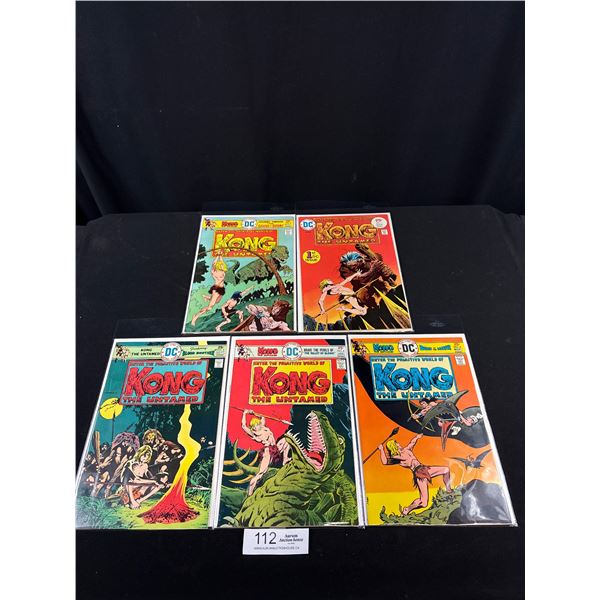 Lot of 5 1975 Kong The Untamed #1 Thru #5 Comics