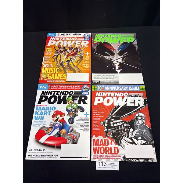 Lot of 4 2008 Nintendo Power Magazines