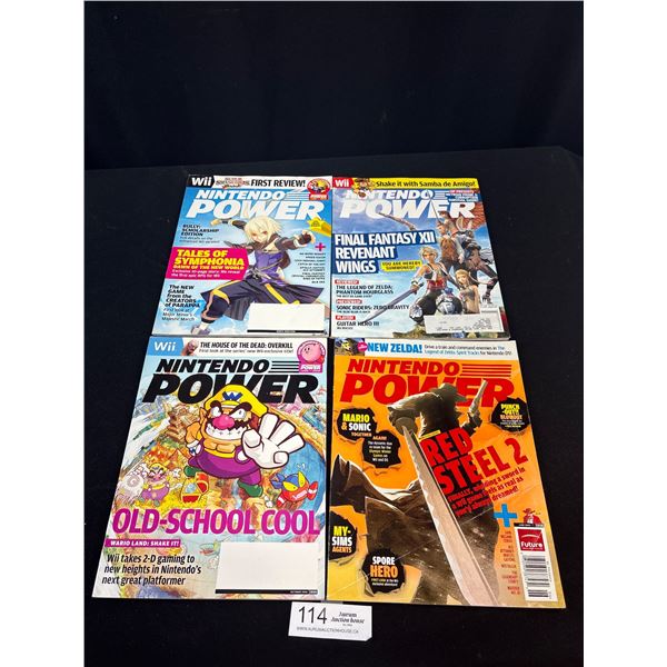 Lot of 4 2008 Nintendo Power Magazines
