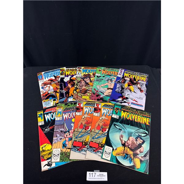 Lot of 10 1988 - 90 Wolverine Comics