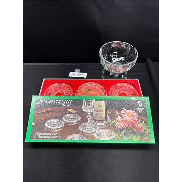 N.I.B Crystal Coaster Set (German)