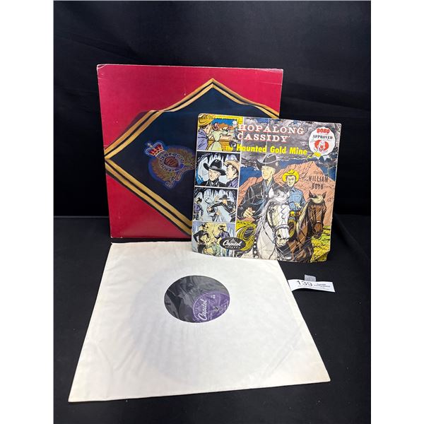 3 LPs- Hop a Long Cassidy, Mel Blank, RCMP Concert Band