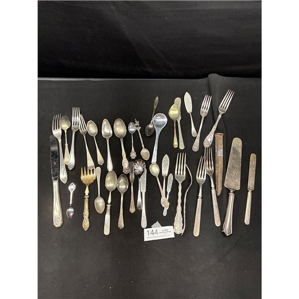 Tray Silverplate Utensils