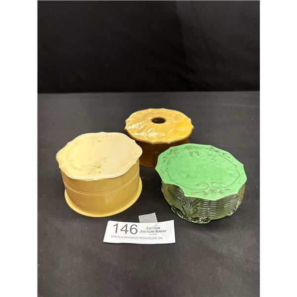 French Ivory Vanity Jars (3)