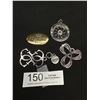 Image 1 : 4 Vintage Metal Pendants