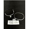 Image 1 : 2 Vintage Hinged Bangles w/ One Charm